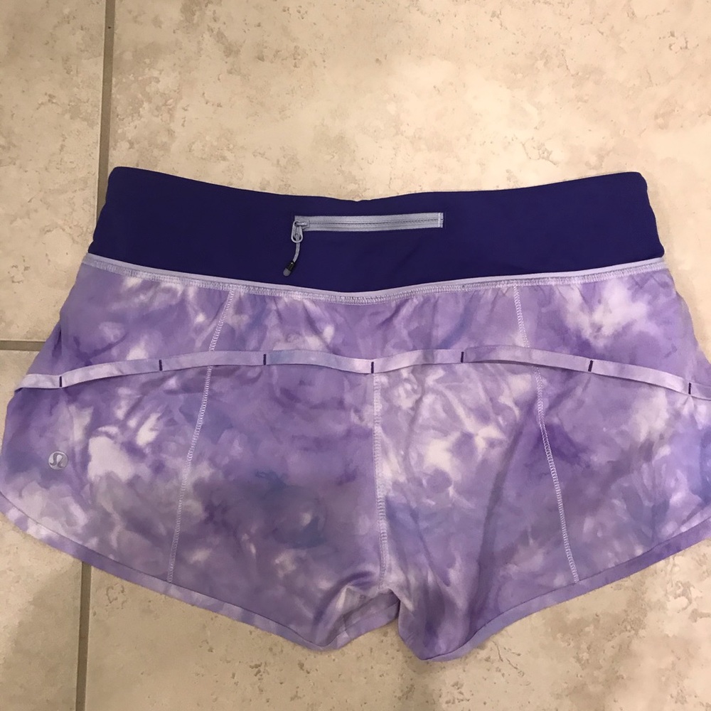 Lululemon speed up shorts -size 6